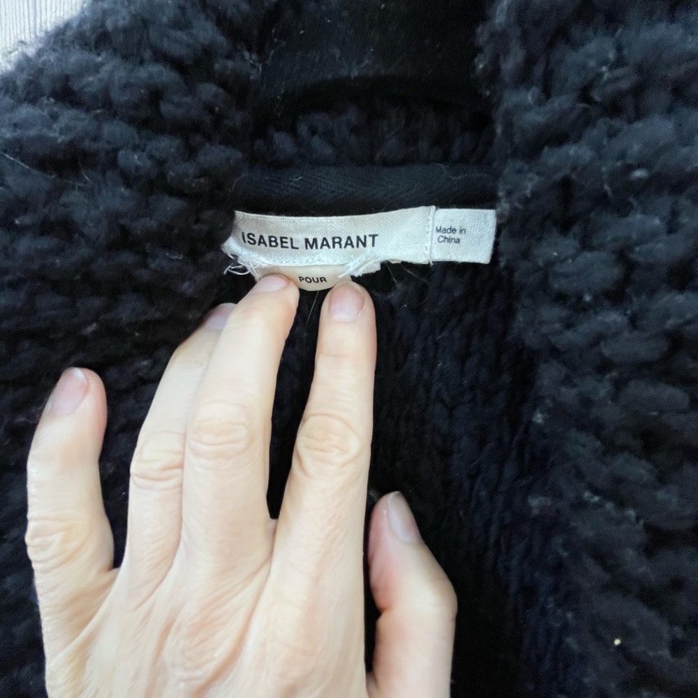 Isabel Marant chunky oversized cowl neck cardigan, Size S/M - Picture 3 of 4